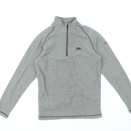 Trespass Men's Grey 1/4 Zip Sweatshirt XS
