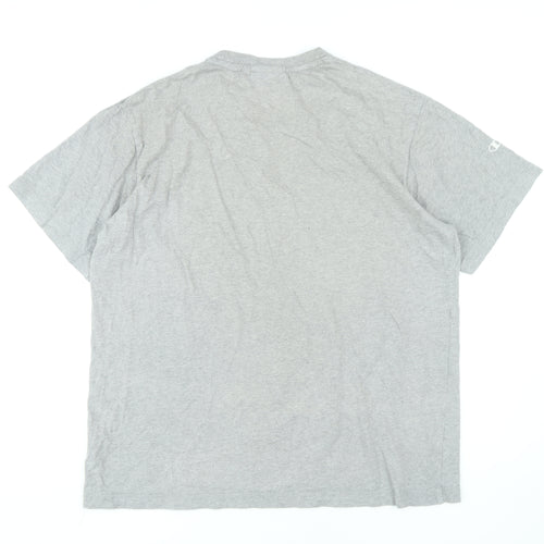 Champion Men's Grey Sports Graphic T-Shirt, Size L