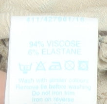 New Look Women's Beige V-Neck Top Size 12