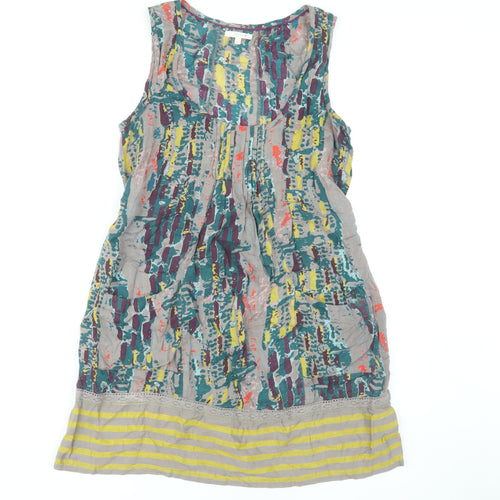 White Stuff Women's Multicoloured Sleeveless Dress, Size 4