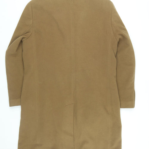 Marks and Spencer Men's Brown Wool Overcoat Medium