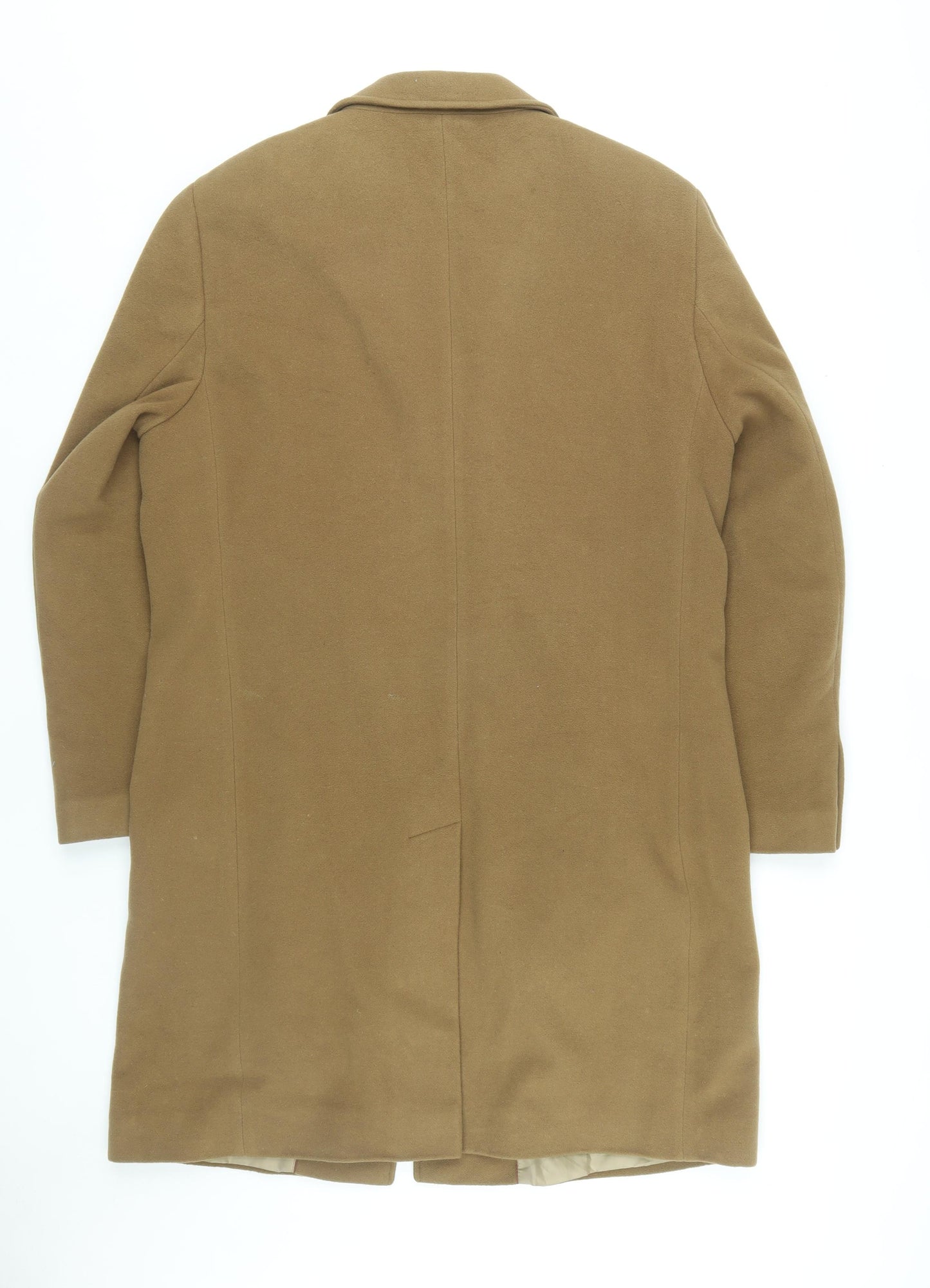 Marks and Spencer Men's Brown Wool Overcoat Medium