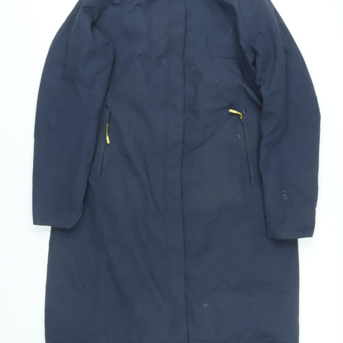 Seasalt Cornwall Women's Blue Long Rain Coat Size 16 Tall