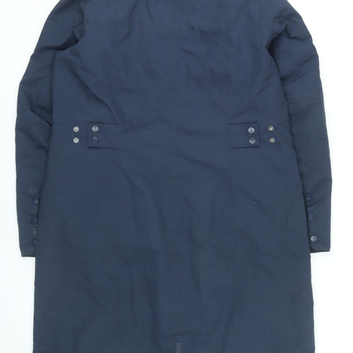 Seasalt Cornwall Women's Blue Long Rain Coat Size 16 Tall