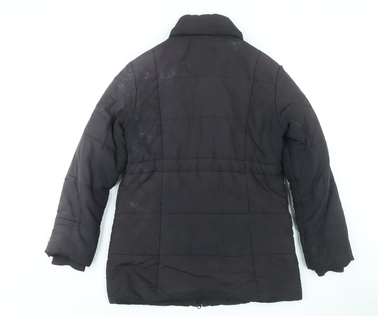JoJo Maman Bébé Women's Black Mid-Length Coat Size 12