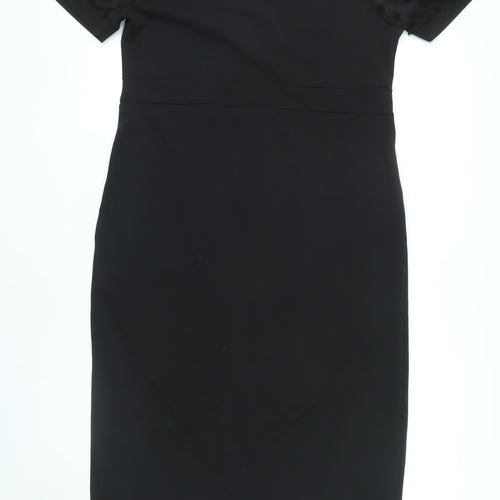 Quiz Women's Black Wrap Dress Size 16