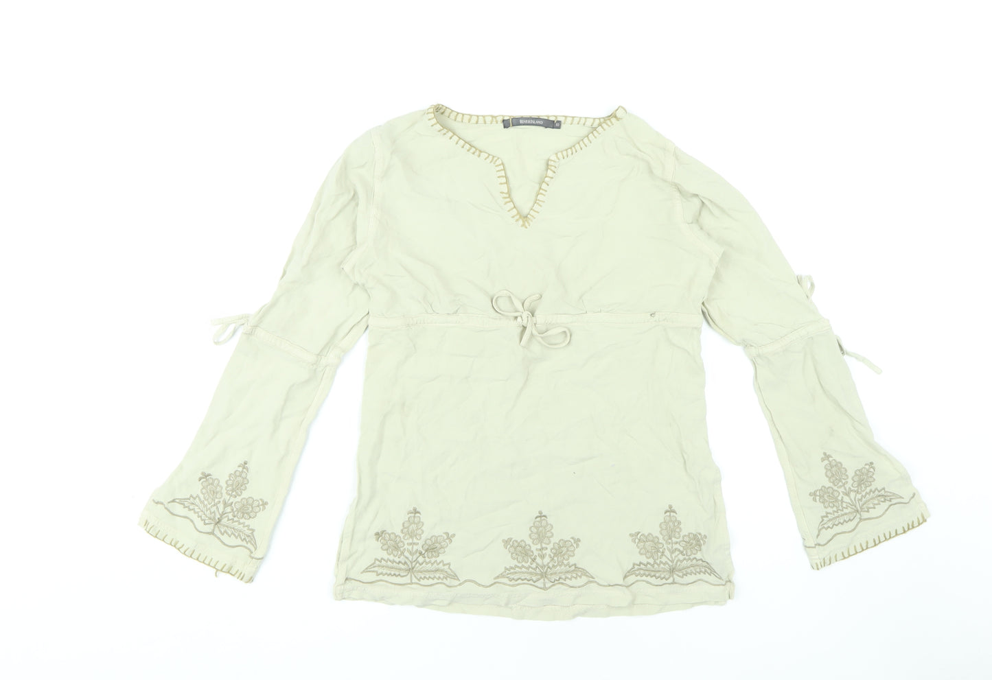 River Island Beige Women’s Blouse UK Size 10