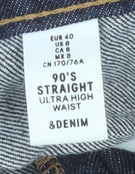 H&M Women's Blue Straight Jeans Size 12