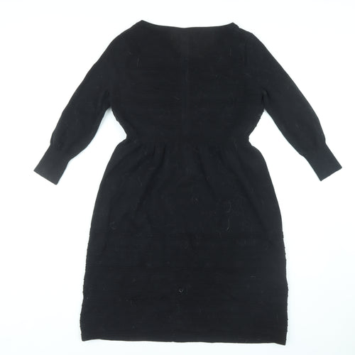 Mint Velvet Women's Black Knit Dress Size 12