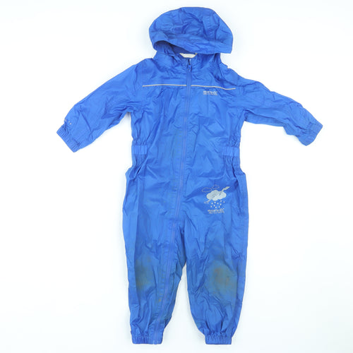 Regatta Blue Unisex Toddler Snowsuit 24-36 Months Hooded
