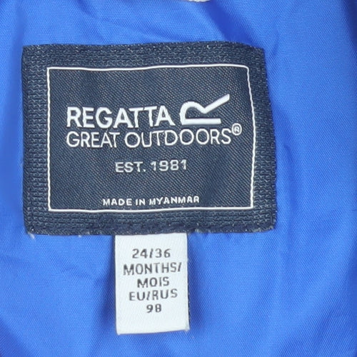 Regatta Blue Unisex Toddler Snowsuit 24-36 Months Hooded