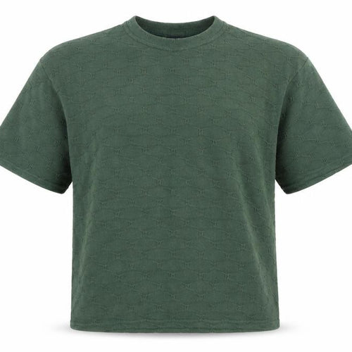 boohooMAN Green Crew Neck T-Shirt, Size L, Men's