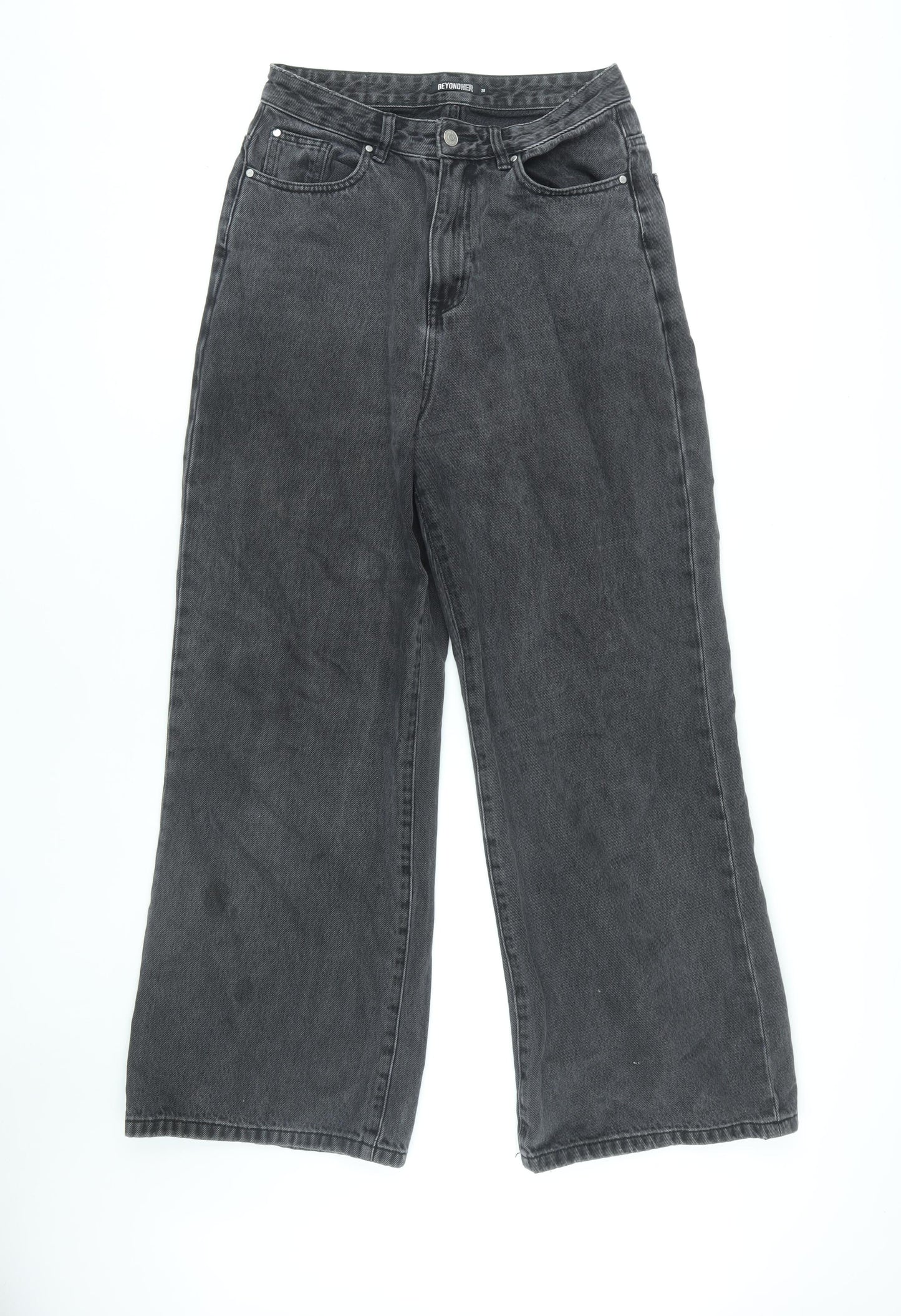 Beyond Her Wide-Leg Women’s Black Jeans, Size S