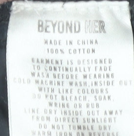 Beyond Her Wide-Leg Women’s Black Jeans, Size S