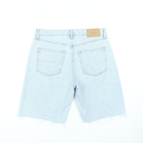 H&M Women's Blue Denim Bermuda Shorts - Size 12