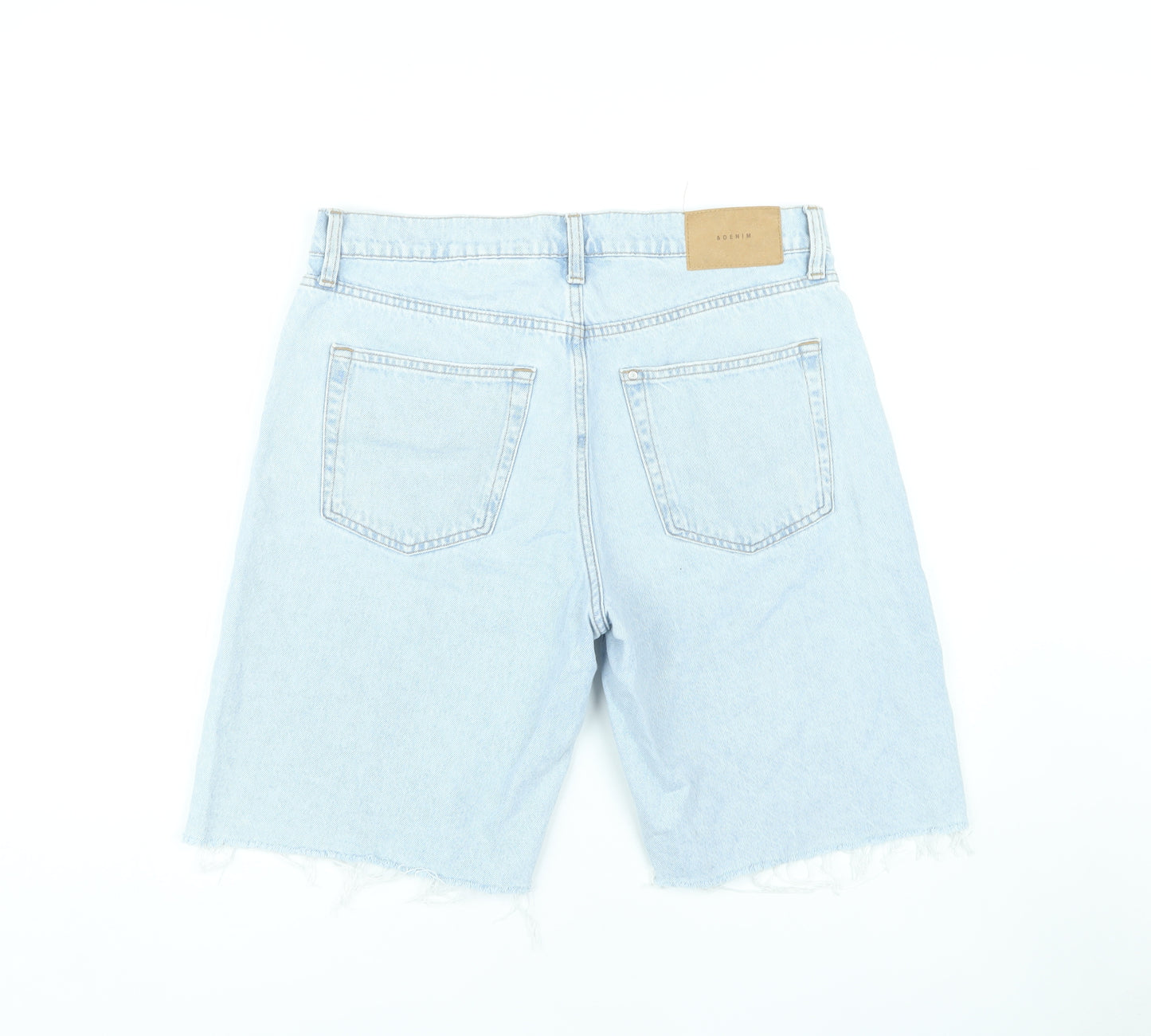 H&M Women's Blue Denim Bermuda Shorts - Size 12