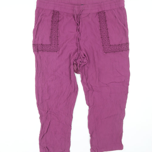Marks and Spencer Women's Purple Trousers Size 22
