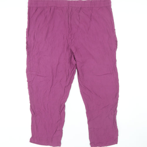 Marks and Spencer Women's Purple Trousers Size 22