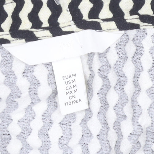 H&M Women's Black White Shirt Dress M