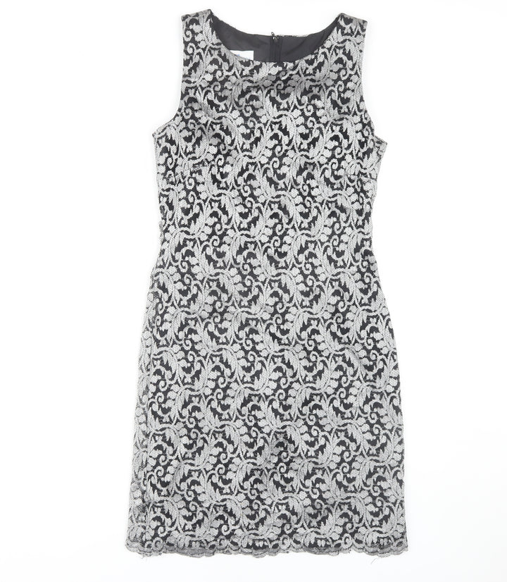 New Look Women’s Black Lace Sleeveless Dress UK 12
