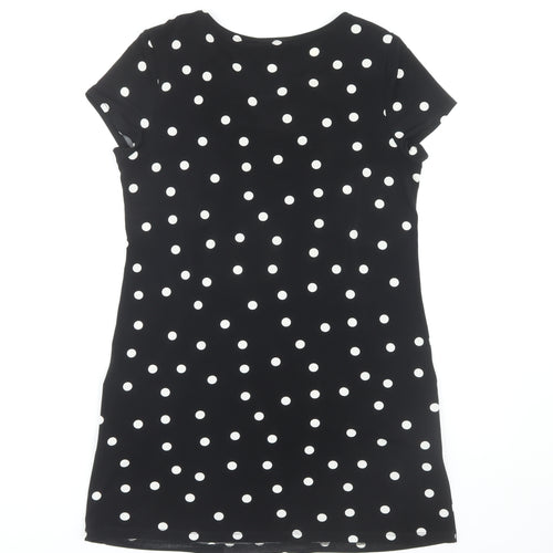 Wallis Black Polka Dot Shift Dress Women S