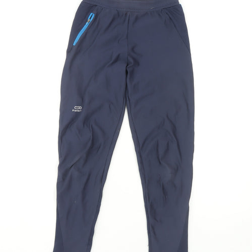Decathlon Boys Blue Jogger Trousers, Size 10-11Y, Elastic Waist