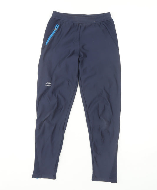 Decathlon Boys Blue Jogger Trousers, Size 10-11Y, Elastic Waist