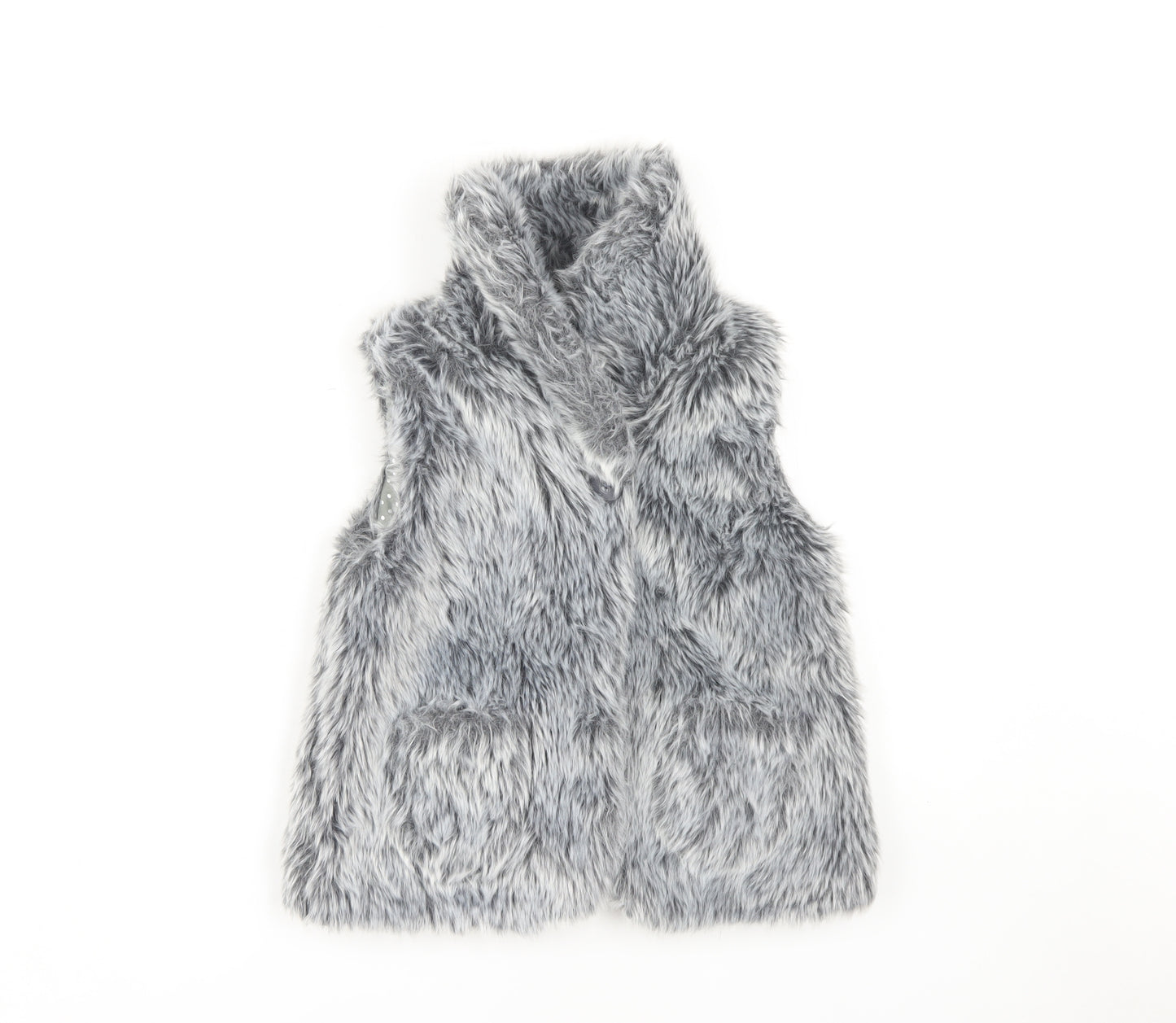 John Lewis Girls Grey Faux Fur Waistcoat 10 Years