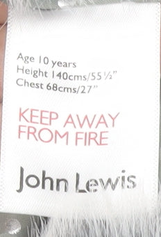 John Lewis Girls Grey Faux Fur Waistcoat 10 Years