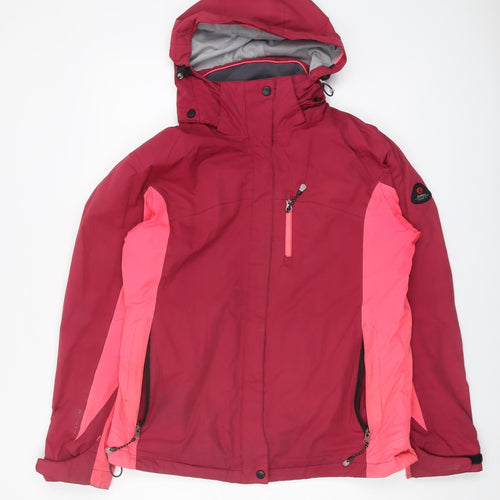 Killtec Women's Pink Mid-Length Puffer Jacket - Size 12