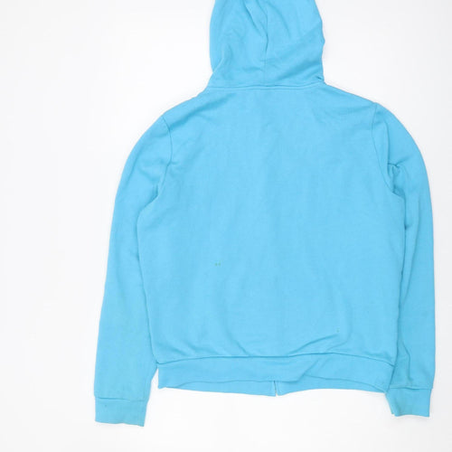 PINK Victoria's Secret Blue Hoodie Women M Full Zip Casual