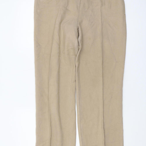 Viyella Women's Beige Straight Trousers Size 12