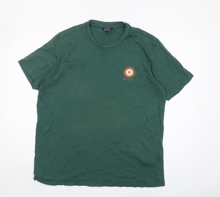 Ben Sherman Men's Green T-shirt, Size Large.