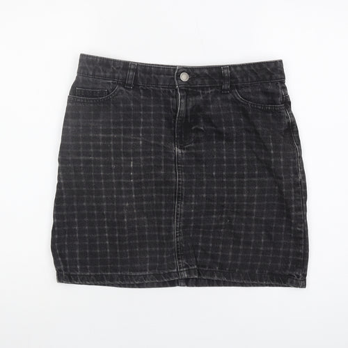 Principles Black Check Women's Skirt Size 10