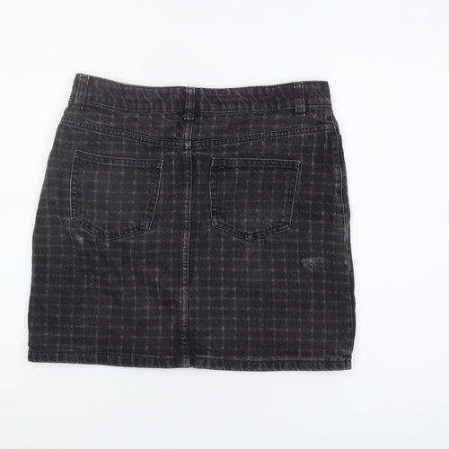 Principles Black Check Women's Skirt Size 10