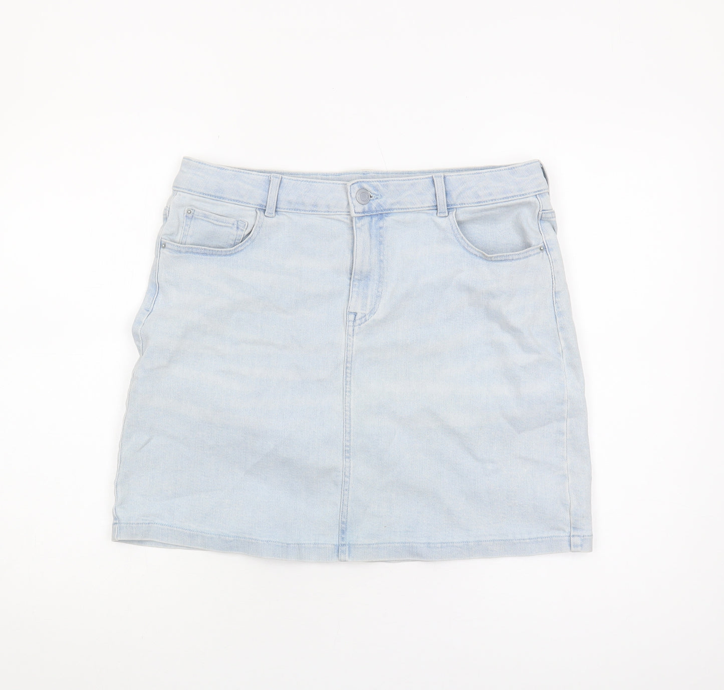 Marks and Spencer Women's Blue Denim Skirt Size 14