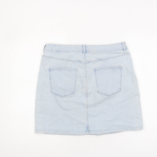 Marks and Spencer Women's Blue Denim Skirt Size 14