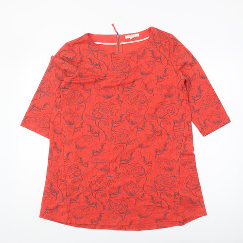 White Stuff Women's Red Floral Tunic UK 12