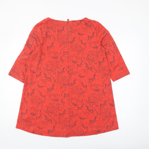 White Stuff Women's Red Floral Tunic UK 12