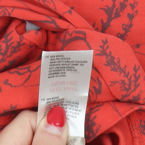 White Stuff Women's Red Floral Tunic UK 12
