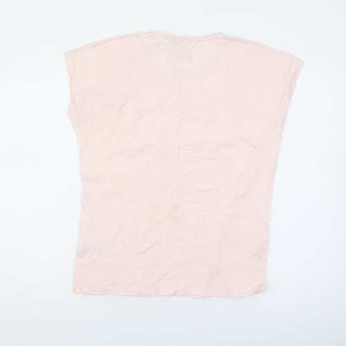 Weird Fish Pink Women's Cotton T-Shirt Size 12