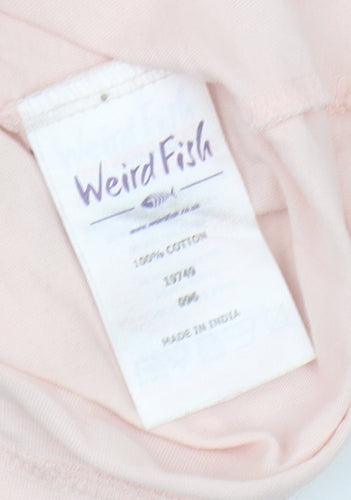 Weird Fish Pink Women's Cotton T-Shirt Size 12