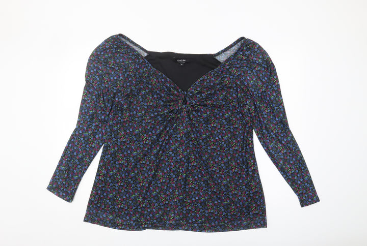Simply Be Women's Multicoloured Off the Shoulder Top