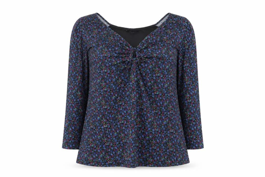 Front view of Simply Be Women's Multicoloured Off the Shoulder Top
