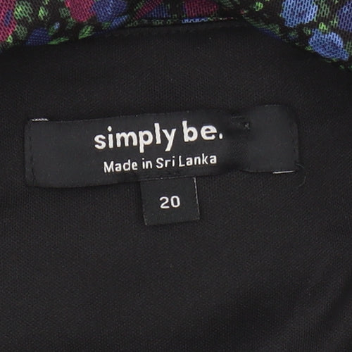 Simply Be Women's Multicoloured Off the Shoulder Top