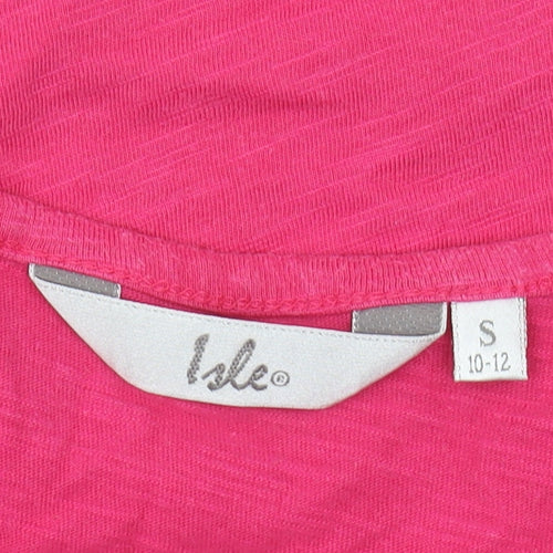 Isle Women's Pink Embroidered Sleeveless Tank Top S