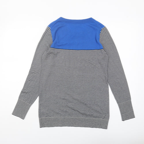 GAP Women's Blue Striped Jumper, Size S, Pullover