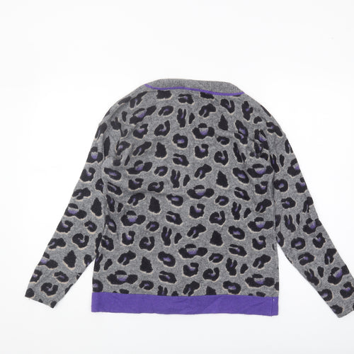 Betty Barclay Women's Grey Animal Jumper Size 10