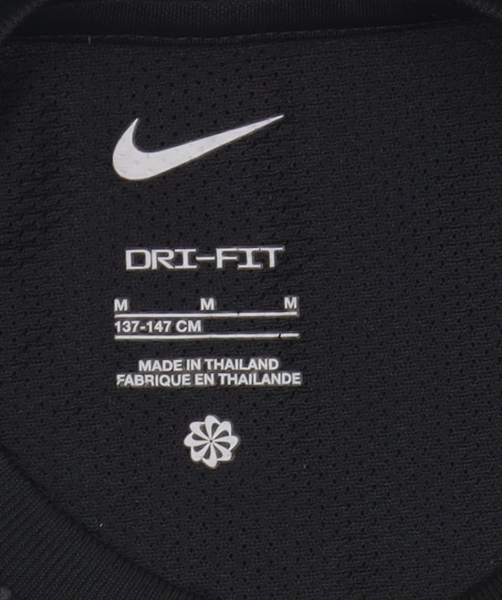 Nike Boys Black Graphic Print T-Shirt M - Sporty Activewear