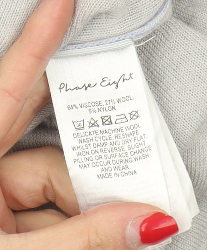 Phase Eight Women's Blue Star Print Pullover Jumper L